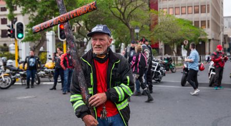 Farmers looking to draw attention to a spate of farm murders and farm fires took their protest to Parliament