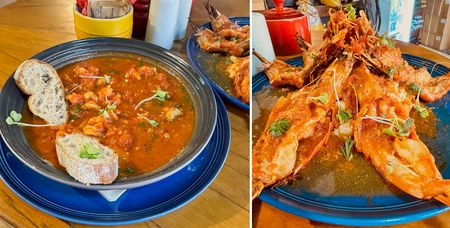 Brodetto and prawns alla diavola, perfect Italian Easter food