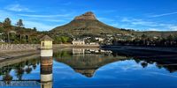 The morning walk around the Molteno Reservoir always offers up views of mountain, water and light. Photographer: Nick Clelland
