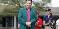 Nick Faldo at Augusta National Golf Club before the 2025 Masters. (Photo: Michael Reaves/Getty Images)