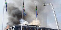 Parliament in Cape Town burns on 3 January 2022. (Photo: Gallo Images / ER Lombard)