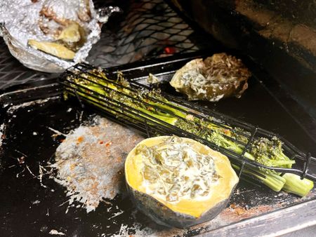 What’s cooking today: Braaied tenderstem broccoli and stuffed gem squash