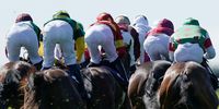A general view as runners make their way up the course during The BresBet: Back To Bookmaking Nursery at Bath Racecourse on August 09, 2023 in Bath, England. (Photo by Alan Crowhurst/Getty Images)