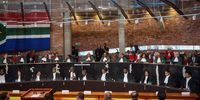 Special Ceremonial Sitting Of The Constitutional Court In Honour Of Chief Justice Raymond Zondo on August 21, 2024 in Johannesburg, South Africa. The comes after Chief Justice Zondo announced his retirement  after a judicial career spanning 27 years. (Photo by Gallo Images/Sharon Seretlo)