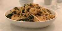 Spicy fried rice with prawns made by me. As was the photo.