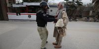 epa10443141 Police search people at a checkpoint as security has been intensified folllowing suicide bombing at a Mosque, in Peshawar, Pakistan, 01 February 2023. The Pakistani government is evaluating the possibility of launching a large-scale operation against the local Taliban offshoot in response to the brutal bombing at a mosque in Peshawar which killed at least 100 people, most of them police officers, as part of a steady deteriorating security landscape in the country with terrorism on the rise. Defense Minister Khawaja Asif had urged all parties in the National Assembly to unite against terrorism and launch an operation against the Taliban similar to a 2014 offensive.  EPA-EFE/ARSHAD ARBAB