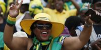 ANC supporters during the January 8th statement address by President Cyril Ramaphosa (not pictured) on 08 January 2023 at the Dr Petrus Molemela Stadium in Bloemfontein. (Photo: Felix Dlangamandla / Daily Maverick)