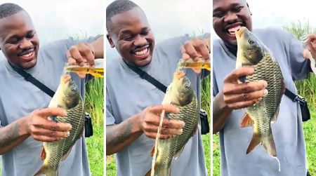 Restaurateur's TikTok stunt with beer-drinking fish lands him in hot water