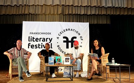 A glimpse inside the Green Room at the Franschhoek Literary Festival