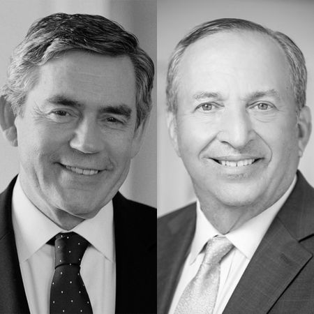 Gordon Brown and Lawrence H Summers 