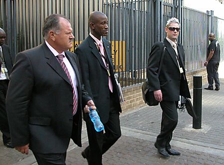 THE SELEBI SAGA: Selebi laughs as Agliotti sheds tears