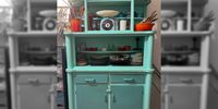 My lovely kitchen dresser in two of my favourite colours, teal and orange. (Photo: Tony Jackman)