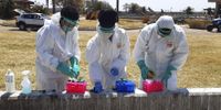 A team from the South African Medical Research Council collects samples from wastewater treatment plants in Cape Town. (Photo: SAMRC / Wikipedia)