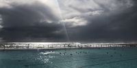 Swimming with the sea gulls in the Sea Point Pavillion. Image: Linda Schomer
