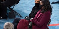 WASHINGTON, DC - JANUARY 20: (L-R)  Former US President Barack Obama and Former US First Lady Michelle Obama attend the 59th Presidential Inauguration at the U.S. Capitol on January 20, 2021 in Washington, DC. During today's inauguration ceremony Joe Biden becomes the 46th president of the United States. (Photo by Saul Loeb - Pool/Getty Images)