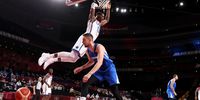 SAITAMA, JAPAN - JULY 31: Bam Adebayo #13 of Team United States dunks against Tomas Satoransky #8 of team Czech Republic during the first half of a Men's Basketball Preliminary Round Group A game on day eight of the Tokyo 2020 Olympic Games at Saitama Super Arena on July 31, 2021 in Saitama, Japan. (Photo by Gregory Shamus/Getty Images)