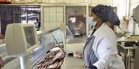 Viki Mangaliso ready to serve customers at Nomzamo Butchery. (Photo: Lazola Siwundla)