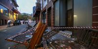 The Athletic Club & Social’s balcony collapsed injuring 20 people in Cape Town CBD. 02 November 2023. Photo: Shelley Christians