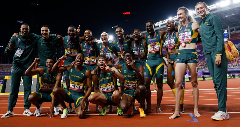 Das südafrikanische Team verspricht, bei Afrikas erstem World Relays-Event ...