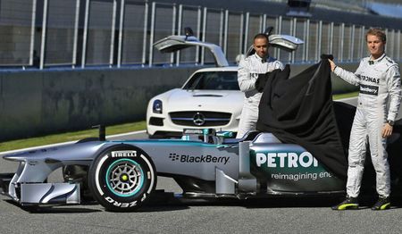 Lewis Hamilton Shows Off His New Mercedes