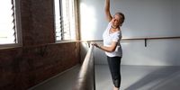 Vicki Wilson prepares to take part in a intermediate seniors ballet class at Queensland Ballet dance studios on May 6, 2018 in Brisbane, Australia. Queensland Ballet has been running ballet classes for seniors every Sunday morning since 2015, with participants ranging from 60 to 85 years of age. A study by Queensland Ballet and the Queensland University of Technology (QUT) released in April found that ballet helped older Australians feel happier, more energetic and healthier overall. The three-month project began in 2017 to critically investigate older adults' motivations to participate in ballet, and its health and wellbeing outcomes. It found found participants experienced higher energy levels, greater flexibility, improved posture, and an enhanced sense of achievement. They also felt happier and enjoyed a sense of community and friendship.