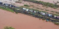 epa07452155 An aerial view shows damage from the flood waters after cyclone Idai made landfall in Sofala Province, Central Mozambique, 21 March 2019. More than 200 people have been killed and hundreds are missing in Mozambique with authorities fearing the number of people dead could be more than 1,000. At least 100 people have been killed and hundreds are missing in Zimbabwe after the tropical cyclone, according to data from the UN Office of Humanitarian Affairs (OCHA) in the country.  EPA-EFE/EMIDIO JOZINE