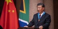 Xi Jinping, China's president, delivers a speech during a pre-BRICS summit state visit at the Union Buildings in Pretoria, South Africa, on Tuesday, Aug. 22, 2023. Xi, in an op-ed published in several South African media outlets, said his country and South Africa, as natural members of the Global South, should push for developing countries to have more sway in international affairs.