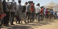 epa08858053 Ethiopian refugees from Tigray region wait in line to receive aid at the Um Rakuba refugee camp, the same camp that hosted Ethiopian refugees during the famine in the 1980s, some 80 kilometres from the Ethiopian-Sudan border in Sudan, 30 November 2020 (issued 02 December 2020). According to World Food Programme on 02 December, about 12,000 Ethiopian refugees from Tigray are accommodated in the Um Rakuba camp as over 40,000 Ethiopian refugees fled to Sudan since the start of fights in the northern Tigray region of Ethiopia. Ethiopia's military intervention   comes after Tigray People's Liberation Front (TPLF) forces allegedly attacked an army base on 03 November 2020 sparking weeks of unrest. According to reports on 02 December 2020, UN reached an agreement with Ethiopian government to provide aid for the Tigray region of Ethiopia.  EPA-EFE/ALA KHEIR