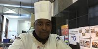 Chef-to-be Jerry Moeng, the man behind my burger. (Photo: Marie-Lais Emond)