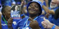 A delegate holding a poster of John Steenhuisen at the Democratic Alliance Federal Conference held at Gallagher Convention centre in Midrand  on 01 April 2023. (Photo: Felix Dlangamandla)