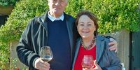 Achim and Hildegard von Arnim at Haute Cabrière, their subterranean Franschhoek restaurant. (Image supplied by the Von Arnim family)
