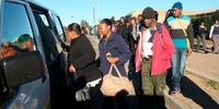 JOHANNESBURG, SOUTH AFRICA - APRIL 23: Commuters getting into a taxi on April 23, 2013, in Johannesburg, South Africa. (Photo by Gallo Images / Sowetan / Mohau Mofokeng) ..
