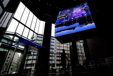 Stocks fall, yen gains on Trump trade war, China deflationary woes