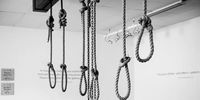 Ropes used to hang prisoners on show at the official launch of the Gallows Exhumation Project on 23 March 2016 at the Kgosi Mampuru II Correctional Centre (Gallows Museum) in Pretoria. (Photo: Gallo Images / Beeld / Lisa Hnatowicz)