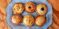 Assorted ‘perfect pies’ with fillings that reflect the pieman’s journey. (Photo: Wanda Hennig)