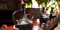 Pots of Ethiopian coffee ready to be poured. (Photo: ammarhreib on Pixabay)<br>