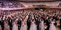 GAPYEONG-GUN, SOUTH KOREA - AUGUST 27: Thousands of couples attend a mass wedding held by the Family Federation for World Peace and Unification, aka Unification Church on August 27, 2018 in Gapyeong-gun, South Korea. Some 4,000 'Moonies', believers of Unification Church, which was named after the founder Moon Sun Myung, attend the mass wedding which began in the early 1960s. (Photo by Chung Sung-Jun/Getty Images)