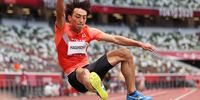 epa09386624 Yuki Hashioka of Japan competes in the Men's Long Jump final during the Athletics events of the Tokyo 2020 Olympic Games at the Olympic Stadium in Tokyo, Japan, 02 August 2021.  EPA-EFE/DIEGO AZUBEL