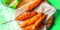 Louisa Holst’s flaming hot chicken sticks, from The South African Air Fryer Cookbook 2. (Photo: Donna Lewis)<br>