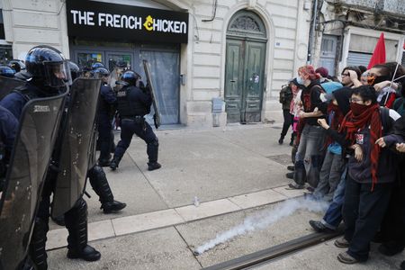 Students and police clash as France struggles to quell school protests