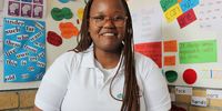 Lazola Ndarala, tutor at help2read, says working at the nonprofit has taught her how to work patiently with children. (Photo: Tamsin Metelerkamp)