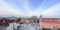 Looking down upon Warsaw. Photographer: Dale Johnson