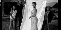 Jordan Buie, 18, foreground, wears the dress she planned on going to prom with before it was cancelled due to COVID-19 concerns on Monday, May 11, 2020 in Killeen, Tx. “I cant keep stressing myself about something I cant control,” Orion said. Also pictured (left to right) is her brother Caleb Buie, 13, father Burnice Buie, 39, and mother Wilzata Buie, 38. 