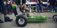  A dog is seen during the Haute Dog Howl'oween Parade on October 29, 2017 in Long Beach, California.  (Photo by Chelsea Guglielmino/Getty Images)