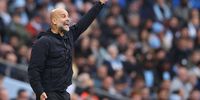 Manchester City manager Pep Guardiola reacts during the English Premier League match between Manchester City FC and Everton FC in Manchester, Britain, 18 October 2025.  (Photo: EPA/ADAM VAUGHAN)