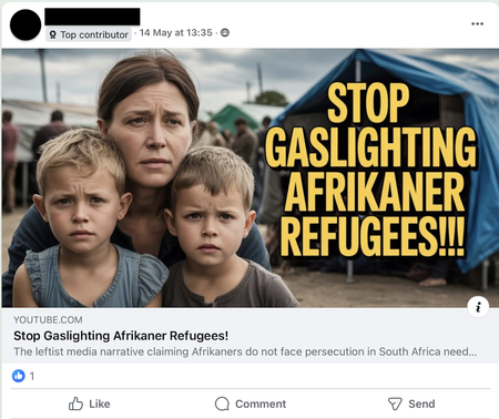 Echo chambers of misinformation — the Afrikaner Facebook groups chasing Trump’s refugee offer