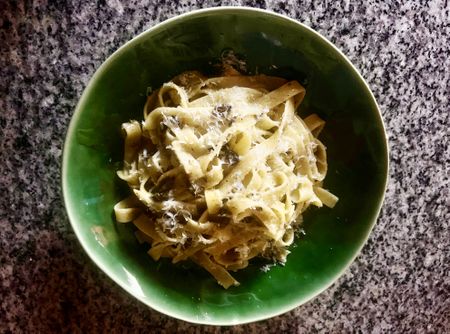 What’s cooking today: Tagliatelle with caper butter sauce