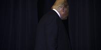 President Donald Trump exits a press conference on the sidelines of the United Nations General Assembly on September 25, 2019 in New York City. Speaker of the House Nancy Pelosi announced yesterday that the House will  launch a formal impeachment inquiry into President Trump. (Photo by Drew Angerer/Getty Images)