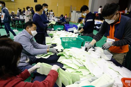 South Korea's coronavirus battle propels Moon's party to election win