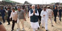 A handout photo made available by the Indian Press Information Bureau (PIB) shows Indian Prime Minister Narendra Modi (C) visiting the train accident spot in Balasore, Odisha, India, 3 June 2023.   (Photo: EPA-EFE/INDIA PRESS INFORMATION BUREAU / HANDOUT)